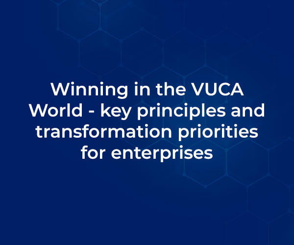 Winning in the VUCA World – key principles and transformation priorities for enterprises